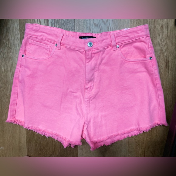 Neon denim shorts - Picture 5 of 5